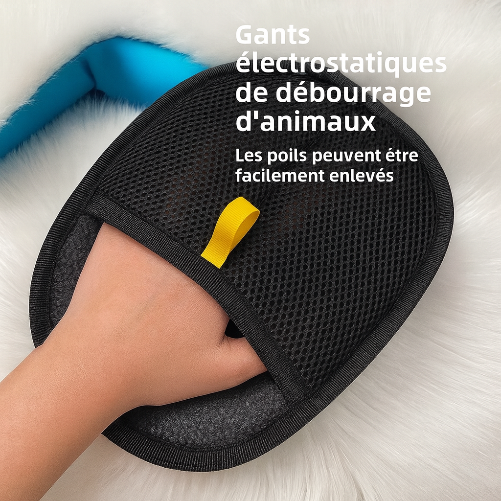 Gants de Toilettage Magiques™ – Fini les poils en Un Geste !