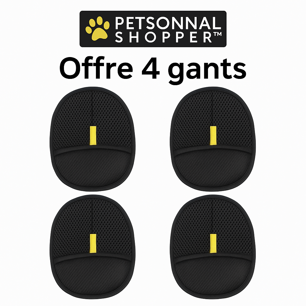 Gants de Toilettage Magiques™ – Fini les poils en Un Geste !