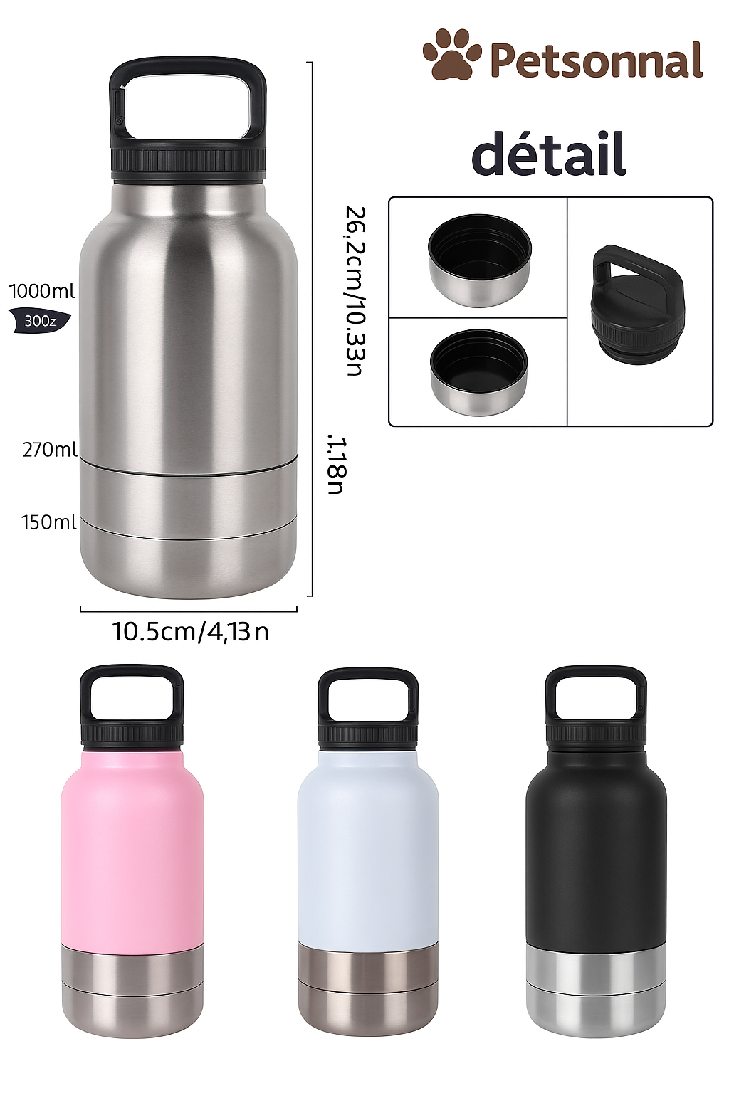 Travel Gamelle - Gourde 3 in 1