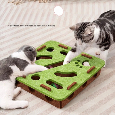 Puzzle ludique et éducatif pour chat