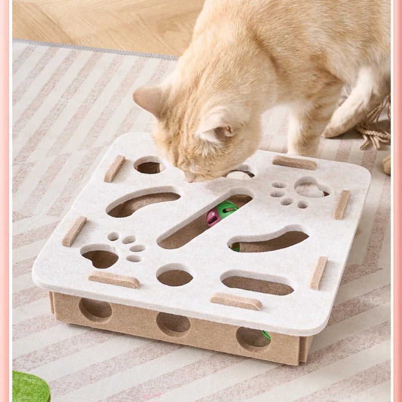 Puzzle ludique et éducatif pour chat